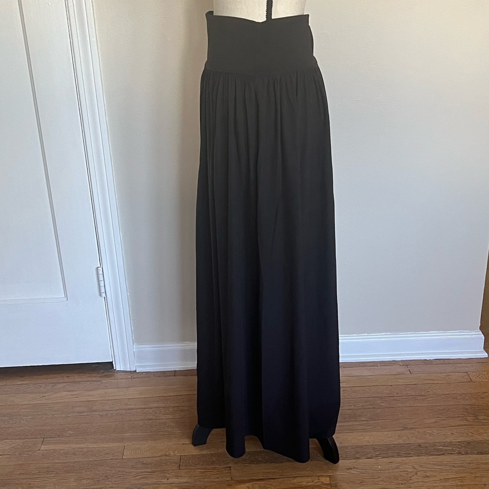 Halara High Waist Split 2 in 1 Flowy Maxi Skirt Skort - Picture 4 of 10